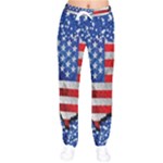 Usa-map-and-flag-on-cement-wall-texture-background-design-1591646654pet Women velvet Drawstring Pants