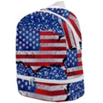 Usa-map-and-flag-on-cement-wall-texture-background-design-1591646654pet Zip Bottom Backpack