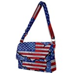 Usa-map-and-flag-on-cement-wall-texture-background-design-1591646654pet Full Print Messenger Bag (L)