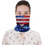 Usa-map-and-flag-on-cement-wall-texture-background-design-1591646654pet Face Covering Bandana (Adult)