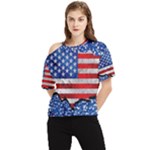 Usa-map-and-flag-on-cement-wall-texture-background-design-1591646654pet One Shoulder Cut Out Tee