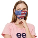 Usa-map-and-flag-on-cement-wall-texture-background-design-1591646654pet Fitted Cloth Face Mask (Adult)