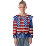 Usa-map-and-flag-on-cement-wall-texture-background-design-1591646654pet Kids  Peter Pan Collar Blouse