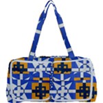 Shapes on a blue background                                                           Multi Function Bag