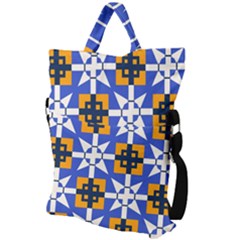 Fold Over Handle Tote Bag 