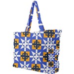 Shapes on a blue background                                                          Simple Shoulder Bag