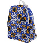 Shapes on a blue background                                                        Top Flap Backpack