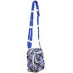 Shapes on a blue background                                                        Shoulder Strap Belt Bag