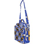 Shapes on a blue background                                                        Crossbody Day Bag