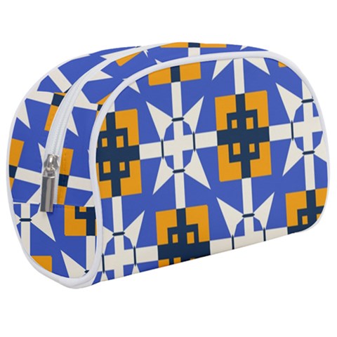 Shapes on a blue background                                                      Makeup Case (Medium) from ArtsNow.com