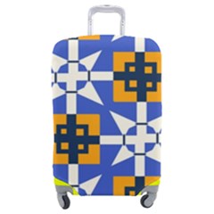 Shapes on a blue background                                                       Luggage Cover (Medium) from ArtsNow.com