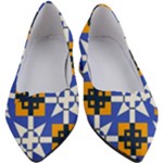 Shapes on a blue background                                                      Women s Block Heels