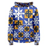 Shapes on a blue background                                                       Men s Pullover Hoodie