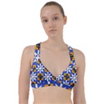 Shapes on a blue background                                                               Sweetheart Sports Bra