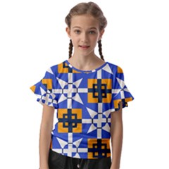 Kids  Cut Out Flutter Sleeves 