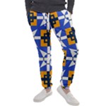 Shapes on a blue background                                                           Men s Jogger Sweatpants