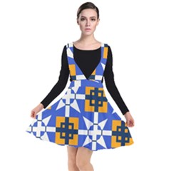 Plunge Pinafore Dress 