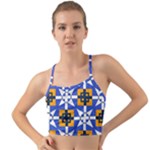 Shapes on a blue background                                                          Mini Tank Bikini Top