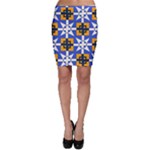 Shapes on a blue background                                                           Bodycon Skirt