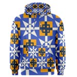 Shapes on a blue background                                                           Men s Pullover Hoodie