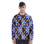 Shapes on a blue background                                                           Wind Breaker (Men)