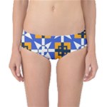 Shapes on a blue background                                                           Classic Bikini Bottoms