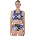 Shapes on a blue background                                                          Bikini Swimsuit Spa Swimsuit