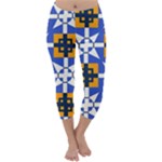 Shapes on a blue background                                                           Capri Winter Leggings