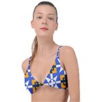 Shapes on a blue background                                                          Knot Up Bikini Top