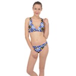 Shapes on a blue background                                                           Classic Banded Bikini Set