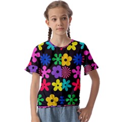 Kids  Cuff Sleeve Scrunch Bottom T-Shirt 