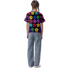 Kids  Cuff Sleeve Scrunch Bottom T-Shirt 