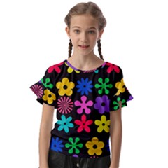 Kids  Cut Out Flutter Sleeves 