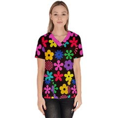 Women s V-Neck Scrub Top 