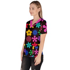 Women s V-Neck Scrub Top 