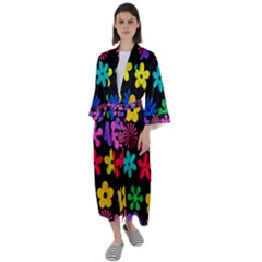 Maxi Satin Kimono 