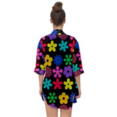 Open Front Chiffon Kimono 