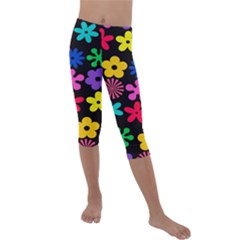 Kids  Lightweight Velour Capri Leggings  