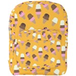 Ice cream on an orange background pattern                                                           Full Print Backpack