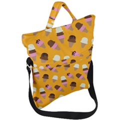 Fold Over Handle Tote Bag 