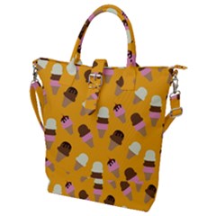 Buckle Top Tote Bag 