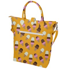 Buckle Top Tote Bag 