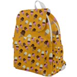 Ice cream on an orange background pattern                                                          Top Flap Backpack