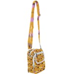 Ice cream on an orange background pattern                                                          Shoulder Strap Belt Bag