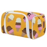 Ice cream on an orange background pattern                                                          Toiletries Pouch