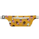 Ice cream on an orange background pattern                                                       Active Waist Bag