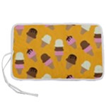 Ice cream on an orange background pattern                                                         Pen Storage Case (M)