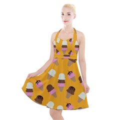 Halter Party Swing Dress  