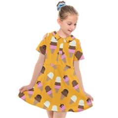 Kids  Short Sleeve Shirt Dress 