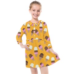 Kids  Quarter Sleeve Shirt Dress 